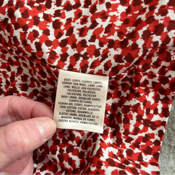 Anthropologie Elevenses Pleated Collar One Button Blazer Corpcore - Picture 12 of 13